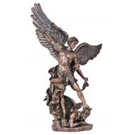 14" Bronze St. Michael Statue