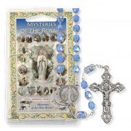 Mysteries Rosary Light Blue