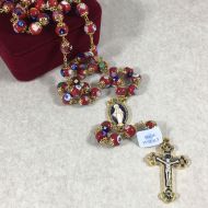 Murano Glass Rosary Burgundy