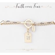 Faith Over Fear Toggle Bracelet