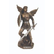 512 St. Michael Bronze w/ Pewter Highlights Statue