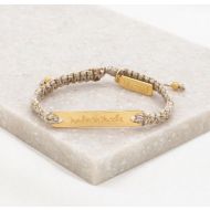 Nada Te Turbe Bracelet Metallic Gold