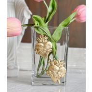 Holy Hearts Glass Handmade Vase
