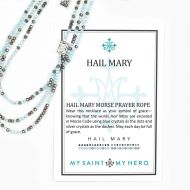 Hail Mary Morse Code Long Necklace