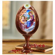 Nativity of Christ Wooden Icon Egg