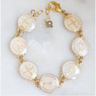 St. Benedict Creme Bracelet