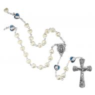 666 Heart Blue Miraculous Rosary