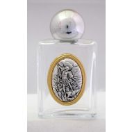 Saint Michael Glass Holy Water Bottle