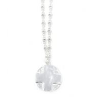 Lord's Prayer Silvertone Necklace