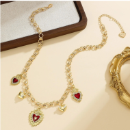 Sacred Heart Charms Necklace