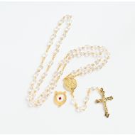 801 Nativity Relic Clear Crystal Rosary