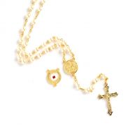 Nativity Relic Creme Rosary