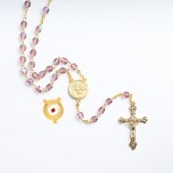 Holy Family Relic Rosary - Purple