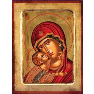 Sweet Kissing Madonna Greek Icon 5x7