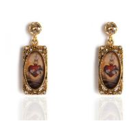 Retablo Framed Charm Earrings
