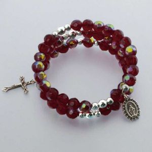 Birthstone Wrap Rosary Bracelet