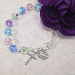 Multicolor Pastel Rosary Bracelet