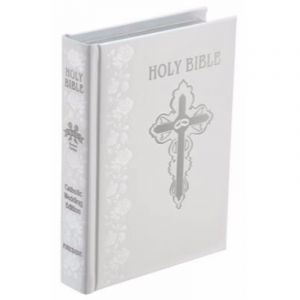 Catholic Wedding Bible - White