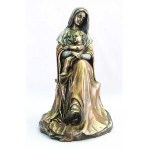 Sitting Madonna & Child 6"