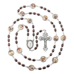 Stations of The Cross Wood Rosary