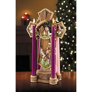 Nativity Cross Advent 13"
