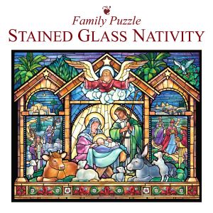 705 Stained Glass Nativity Puzzle 1000pc