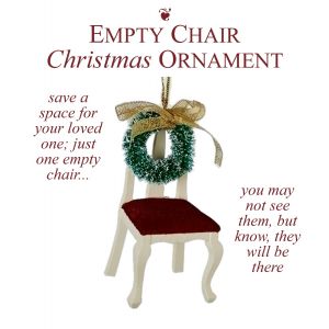 805 The Empty Chair Memorial Ornament