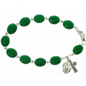 Shamrock Rosary Bracelet