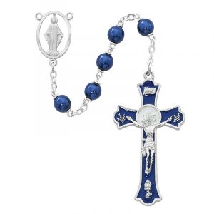 Holy Mass Blue and Silver Rosary