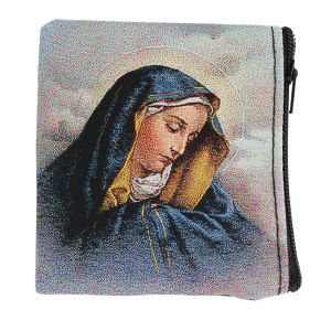 Our Lady of Sorrows Rosary Pouch