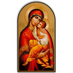 Byzantine Madonna Dome Plaque
