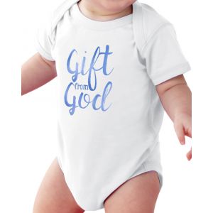 'Gift from God' Blue Onesie