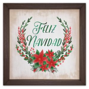 Feliz Navidad Wood Plaque
