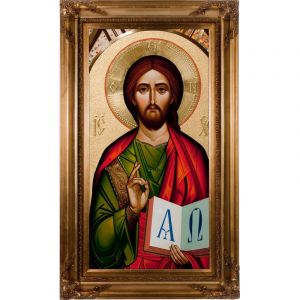 Byzantine Christ 16x32 Canvas