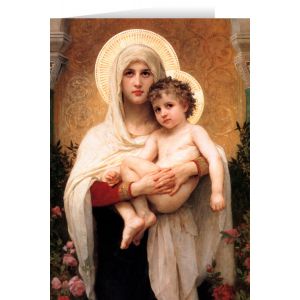 Madonna of Roses Christmas Cards