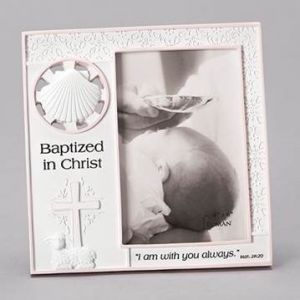 Girl's Baptism Frame 7x7
