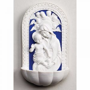 Madonna and Child Holy Water Font