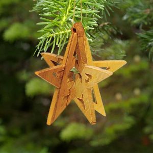 Olivewood Star Ornament