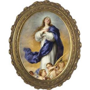 Immaculate Conception Oval 12x16 Picture