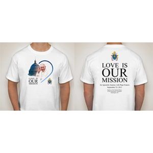 Love Is Our Mission T-shirt English