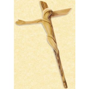 Contemporary Olive Wood Crucifix