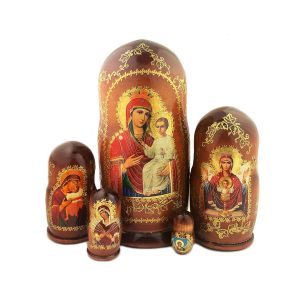 Icons of Mary Nesting Dolls