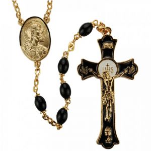 Black with Gold Holy Mass Rosary