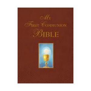 My First Communion Bible Burgundy