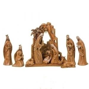 Nativity Set with Creche
