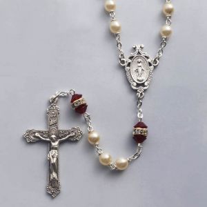 Pearl & Crystal Rosary