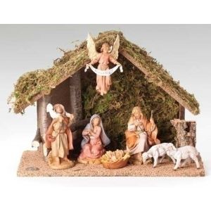 Fontanini 7pc Nativity with Creche