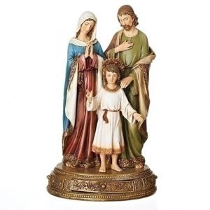 Holy Family Statue with Prayer Drawer