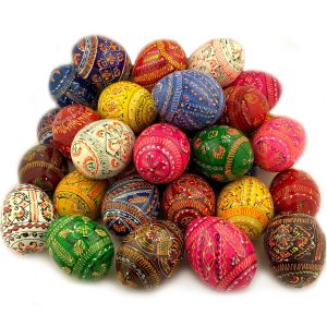 641 Ukrainian Handpainted Wooden Eggs