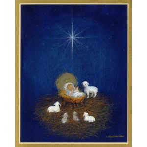 Baby in Manger Christmas Cards